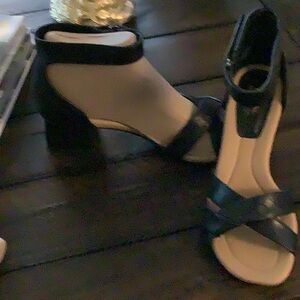 Stylish Black Heeled Sandals